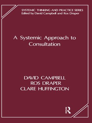 cover image of A Systemic Approach to Consultation